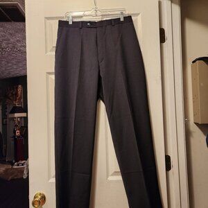 Calvin Klein men's black 100%wool dress pants